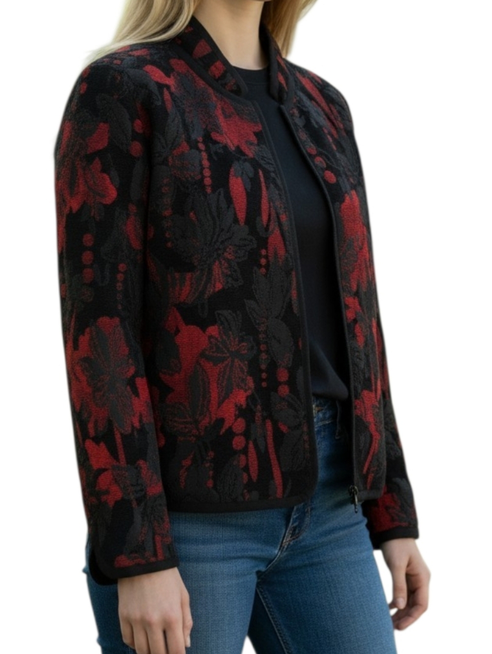 Napa Valley Floral Revesible Brocade Jacket Blazer